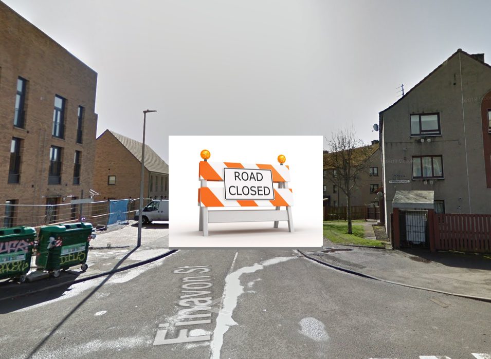 Road Closure – Finavon Street – from 12 October